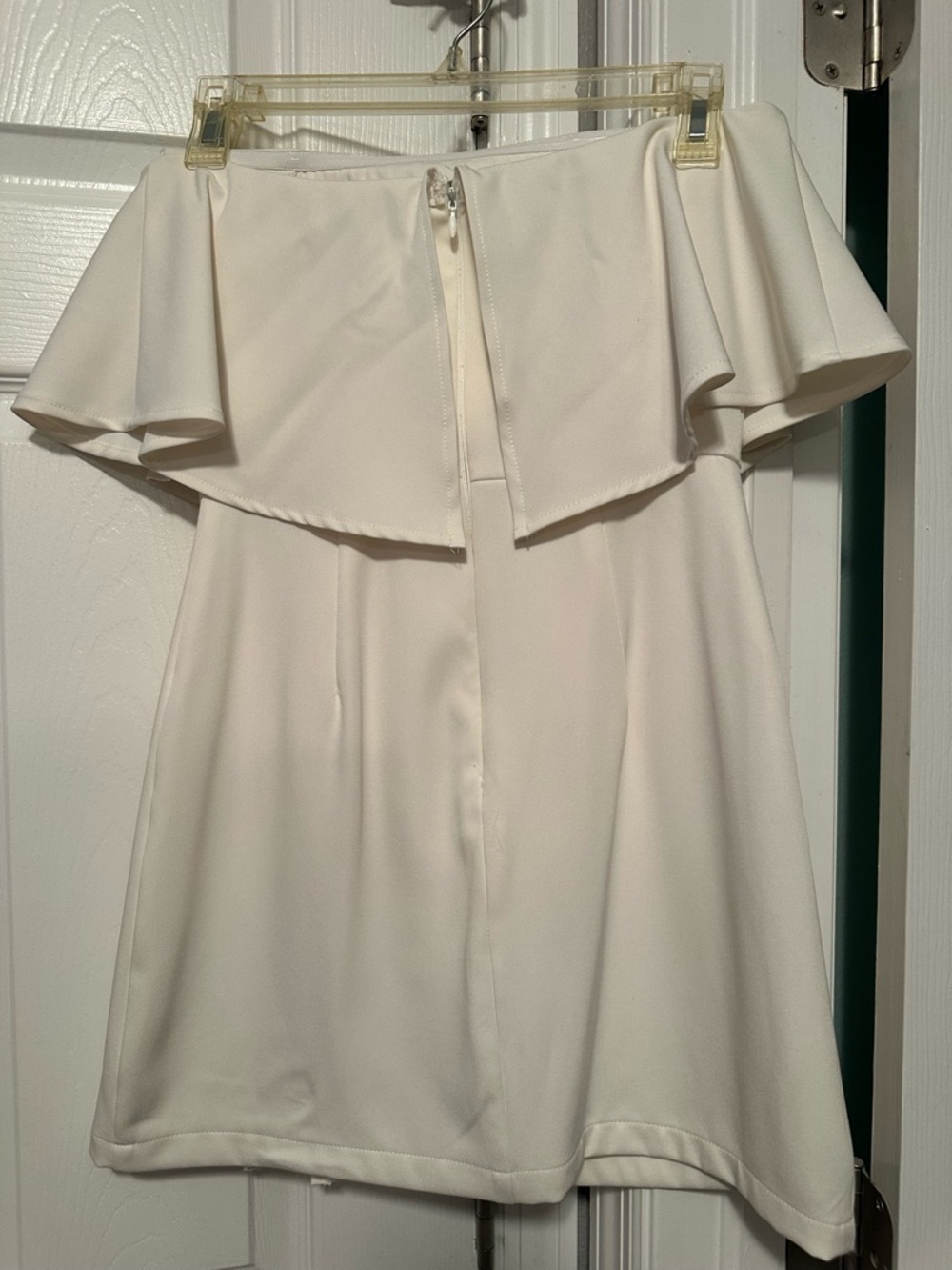 Lulu's White/Cream Off-Shoulder Ruffle Mini Dress - Picture 2 of 2